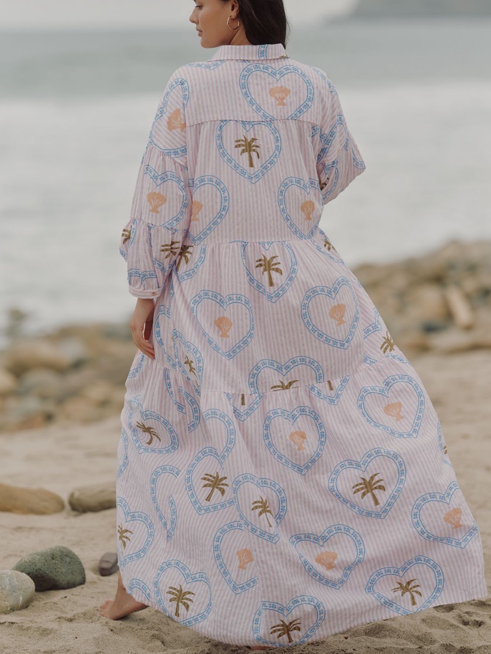 NWT Anthropologie The Carolita Printed Tiered Shirt Dress by Celandine - Picture 2 of 6